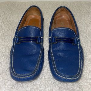 Authentic saffiano leather loafers